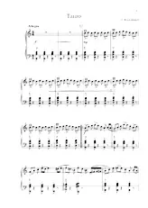 download the accordion score Cinq chansons (Tango/Valse/ Madleni Valse/ Étudier/ Danser) (Bayan) in PDF format