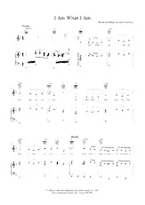 download the accordion score I am what I am in PDF format