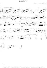 télécharger la partition d'accordéon SWEETNESS au format PDF