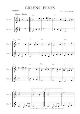 télécharger la partition d'accordéon Greenleeves au format PDF