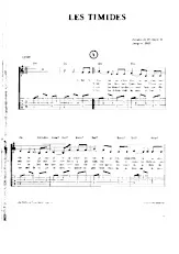 télécharger la partition d'accordéon Les timides au format PDF