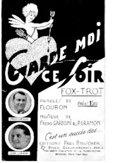 download the accordion score Garde moi ce soir (Fox Trot) in PDF format