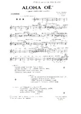 download the accordion score Aloha Oë (Chant Populaire Polonais) (Valse) in PDF format