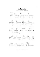 download the accordion score And I love her (Slow Rock) in PDF format