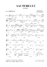 télécharger la partition d'accordéon Sauterelle (Samba) au format PDF