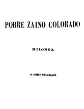 télécharger la partition d'accordéon Pobre Zaino Colorado (Tango Milonga) au format PDF