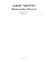 télécharger la partition d'accordéon Rumeynisher Hora 13 (Kammen Volume 1 n°13) (Accordion) au format PDF