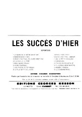 télécharger la partition d'accordéon Recueil : Les Succès d'hier (16 Titres Connus) au format PDF