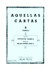 télécharger la partition d'accordéon Aquellas Cartas (Tango Cancion) au format PDF