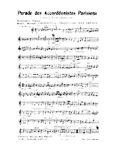 download the accordion score Parade des Accordéonistes Parisiens (Orchestration Complète) (Marche) in PDF format