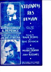 download the accordion score N'attendons pas demain (Valse Chantée) in PDF format