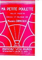 télécharger la partition d'accordéon Ma petite poulette (Valse Musette Chantée) au format PDF