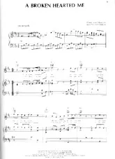 download the accordion score A broken hearted me (Chant : Anne Murray) (Slow) in PDF format