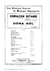 télécharger la partition d'accordéon Corazon Gitano (Orchestration) (Paso Doble Zambra) au format PDF