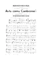 télécharger la partition d'accordéon As tu connu Cambronne (One Step) au format PDF