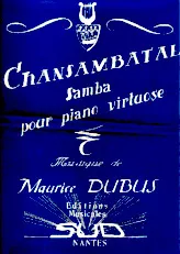 télécharger la partition d'accordéon Chansambatal (Samba pour Piano Virtuose) au format PDF