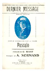 télécharger la partition d'accordéon Dernier message (Chant : Pascalo) (Boston Chanté) au format PDF