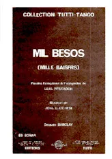 télécharger la partition d'accordéon Mil besos (Mille baisers) (Orchestration Complète) (Tango) au format PDF