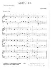 download the accordion score Aura Lee in PDF format