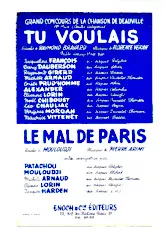 télécharger la partition d'accordéon Le mal de Paris (Orchestration) (Valse Chantée) au format PDF