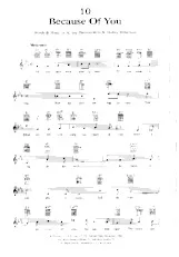 télécharger la partition d'accordéon Because of you (Interprète : Frank Sinatra) (Slow Fox) au format PDF