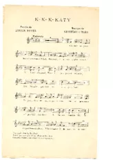 télécharger la partition d'accordéon K K K Katy (Chant : Maurice Chevalier) au format PDF