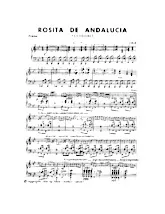 télécharger la partition d'accordéon Rosita de Andalucia (Paso Doble) (Partie : Piano Conducteur)  au format PDF