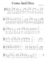 télécharger la partition d'accordéon Come and dine (Hymne) au format PDF