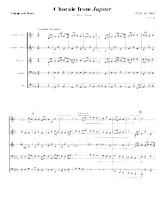 télécharger la partition d'accordéon Chorale from Jupiter (Arrangemant : Herd) (For Brass Quintet) (Parties Cuivres) au format PDF