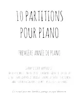 télécharger la partition d'accordéon 10 partitions pour piano / Première année de Piano au format PDF