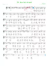 télécharger la partition d'accordéon Aan het strand stil en verlaten (Arrangement : Luc Markey) (Chant : De Havenzangers) (Valse) au format PDF