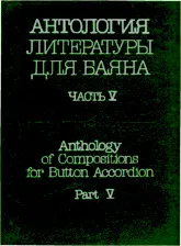 télécharger la partition d'accordéon Anthology of compositions for Button Accordion - Part V au format PDF