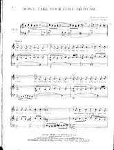 download the accordion score Dont take your love from me in PDF format