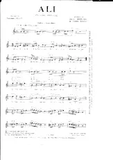 download the accordion score Ali in PDF format