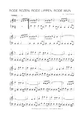 download the accordion score RODE LROZEN, RODE LIPPEN, RODE WIJN in PDF format