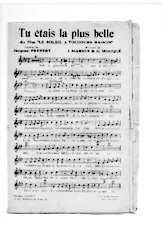 download the accordion score TU ETAIS LA PLUS BELLE in PDF format