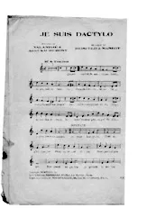 download the accordion score JE SUIS DACTYLO in PDF format