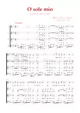 télécharger la partition d'accordéon O Sole Mio / SATB au format PDF