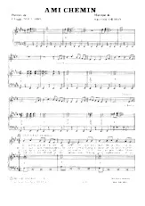 download the accordion score Ami chemin in PDF format