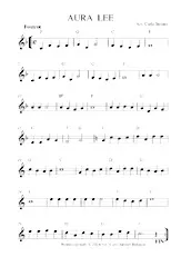 download the accordion score AURA LEE in PDF format