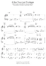 download the accordion score A bas tous les privilèges in PDF format