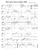 descargar la partitura para acordeón Mon coeur est un violon en formato PDF