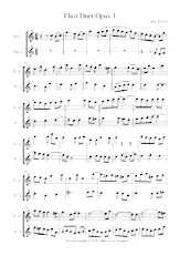 download the accordion score FLUIT DUET OPUS 1 in PDF format