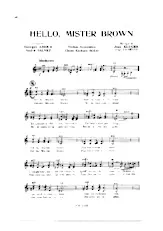 télécharger la partition d'accordéon HELLO ,MISTER BROWN au format PDF