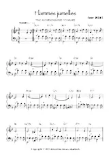 download the accordion score Flammes jumelles in PDF format