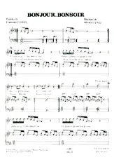 download the accordion score Bonjour, bonsoir in PDF format