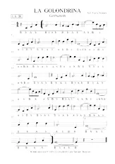 scarica la spartito per fisarmonica LA GOLONDRINA GRIFFSCHRIFT in formato PDF