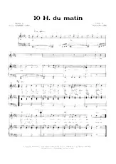 download the accordion score 10 H. du matin in PDF format