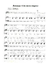 download the accordion score Anouar t'es mon espoir in PDF format