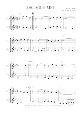 télécharger la partition d'accordéon OH SOLO MIO Clarinet Duo au format PDF